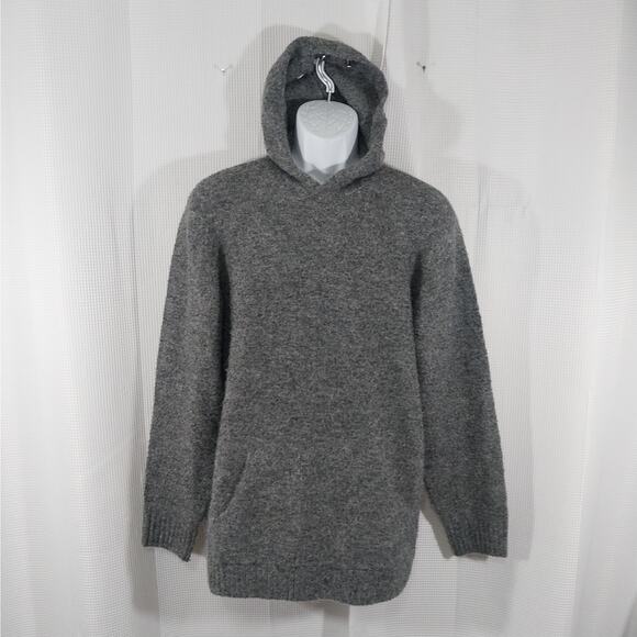 OLD NAVY! FAB MARLED DOVE & ASH GRAY HOODIE SWEATER W/FRONT POCKET! SZ MT - Picture 3 of 9
